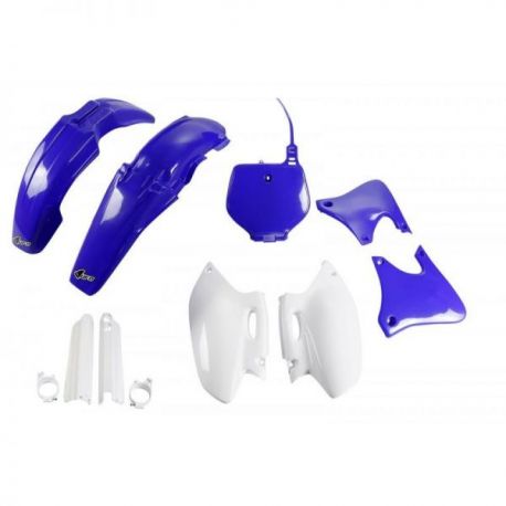 UFO KOMPLET PLASTIKÓW (FULL KIT) Z OSŁONAMI TELESKOPÓW (AMORTYZATORÓW) YAMAHA YZF 400 '98-'99 KOLOR OEM '99 (NIEBIESKI/BIAŁY) (Y