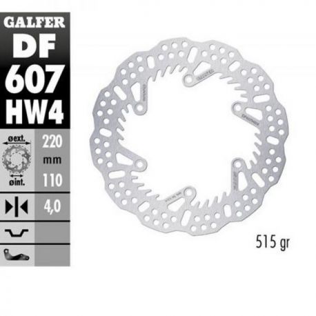 GALFER TARCZA HAMULCOWA TYŁ KTM SX/EXC/SX-F/EXC-F '93-'23 GS/MX/LC4 '93-'23 GAS GAS EC/EC-F/MC/MC-F '21-'24 HUSQVARNA TC/TE/TX/F