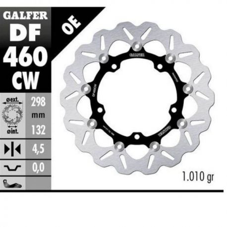 GALFER TARCZA HAMULCOWA PRZÓD YAMAHA MT-03 '16-, YZF R3/R25 '15- (298MM) PŁYWAJĄCA WAVE FLOATING