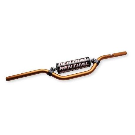 RENTHAL KIEROWNICA 7/8 CALA (22MM) MX MINI HANDLEBAR ORANGE KTM 85 SX PADDED KOLOR POMARAŃCZOWY Z GĄBKĄ