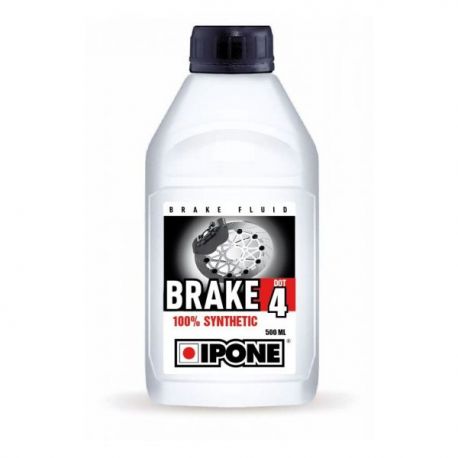 IPONE PŁYN HAMULCOWY BRAKE FLUID DOT 4 500ML 100% SYNTETYK (ZGODNY RÓWNIEŻ Z DOT 3) (12)