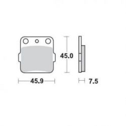 MOTO-MASTER KLOCKI HAMULCOWE KH84 SINTER METAL OEM: 11 (SINTERPRO RACING) KAWASAKI: KX 65-80-85-100, HONDA: TRX 300-400 EX,