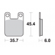 SBS KLOCKI HAMULCOWE KH115 CERAMIC KOLOR CZARNY PASUJE DO YAMAHA DT50R '04-, TZR50 '03-, TOMOS