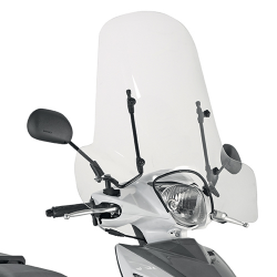 KAPPA SZYBA KEEWAY / PIAGGIO / PEUGEOT / SYM / SUZUKI 50,8X66 CM PRZEZROCZYSTA (107A) - BEZ MOCOWAŃ