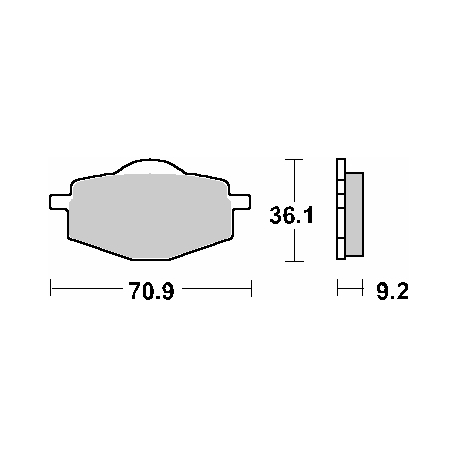 SBS PROMOCJA KLOCKI HAMULCOWE KH101 STREET CERAMIC KOLOR CZARNY PASUJE DO 125R SKUTER