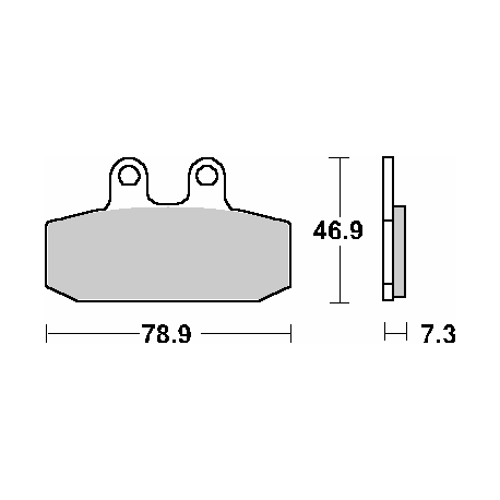 SBS PROMOCJA KLOCKI HAMULCOWE KH256 STREET CERAMIC KOLOR CZARNY