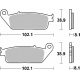 SBS KLOCKI HAMULCOWE KH142 / KH226 STREET CERAMIC KOLOR CZARNY