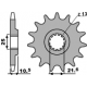 PBR ZĘBATKA PRZEDNIA 2061 12 18NC KAWASAKI KSF 250 87-04, KEF 300 95-03 (JTF1503.12) (ŁAŃC. 520)