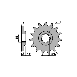 PBR ZĘBATKA PRZEDNIA 2092 13 18NC VOR 450/580 (ŁAŃC. 520)