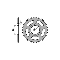 PBR ZĘBATKA TYLNA 239 36 F HONDA MBX 80F 83-87 (ŁAŃC. 420) (JTR239.36)