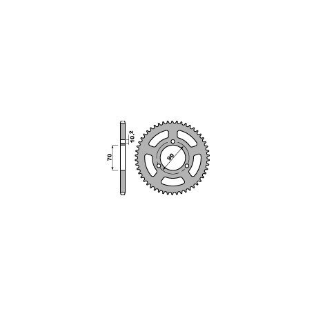 PBR ZĘBATKA TYLNA 239 42 F HONDA MTX 80R 83-87 (JTR239.42) (ŁAŃC. 420) (JTR239.42)