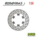 NG, zadní brzdový kotouč, Kawasaki KX 125 '89-'02, KX 250 '92-'95, KDX 200/220, KLX300/650R (220X100X4,5) (6X6,5mm)