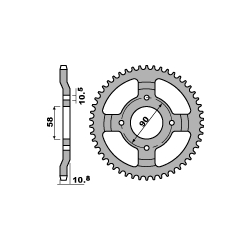 PBR ZĘBATKA PRZEDNIA 274 15 18NC HONDA MTX 80 R2 87-92 (ŁAŃC. 428)