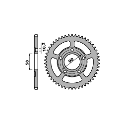 PBR ZĘBATKA PRZEDNIA 281 14 18NC (JTF281.14) (ŁAŃC. 520)