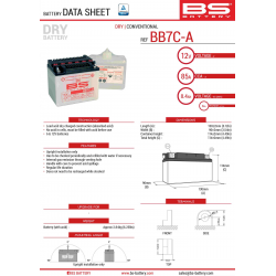 BS, akumulátor BB7C-A (YB7C-A) 130X90X114, olověný (85A) (6) UE2019/1148