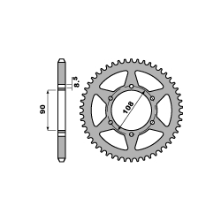 PBR ZĘBATKA PRZEDNIA 328 13 18NC HONDA NSR 125 89-93 (ŁAŃC. 520)