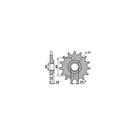 PBR ZĘBATKA PRZEDNIA 345 13 18NC HONDA SLR/FX/FMX 650 (-1) (ŁAŃC. 520)