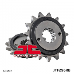 JT ZĘBATKA PRZEDNIA 346 15 Z GUMĄ HONDA XL 600/650V '89-'07, XL 700V (JTF296.15RB)* (ŁAŃC. 525)