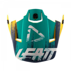 Leatt, štítek k přilbě GPX 3.5 V19.1 GOLD/TEAL žlutá/modrá, velikost M-XXL