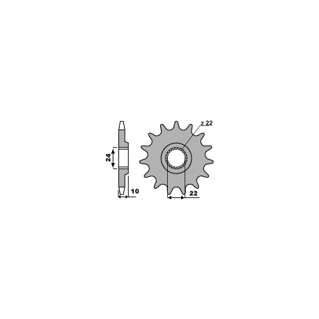 PBR ZĘBATKA PRZEDNIA 402 15 18NC APRILIA 125/350 86-88 (ŁAŃC. 520)