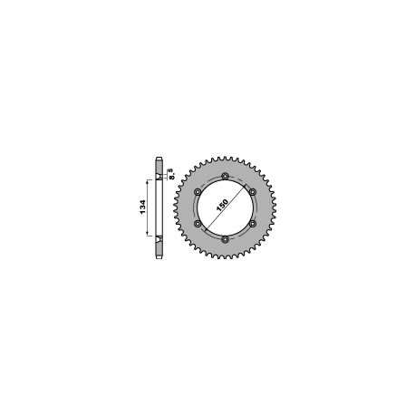 PBR ZĘBATKA TYLNA 4330 48 F KAWASAKI KDX 125 90-99 (JTR459.48) (ŁAŃC. 428)