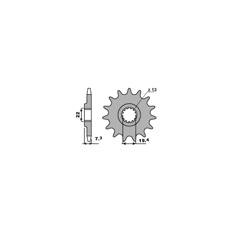 PBR ZĘBATKA PRZEDNIA 434 15 18NC GN 250/ GZ 250 (ŁAŃC. 520)