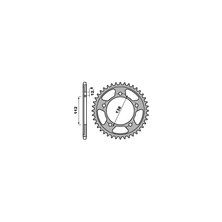 PBR ZĘBATKA TYLNA 4357 47 C45 XL 1000V (99-13) (JTR1304.47) (ŁAŃC. 525) (SD01/SD02)