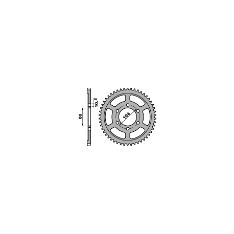 PBR ZĘBATKA TYLNA 4359 40 C45 KAWASAKI Z 6R 98-02 Z 1000 (07-09), ZX 10R 06-07 (JTR1489.40) (ŁAŃC. 525)