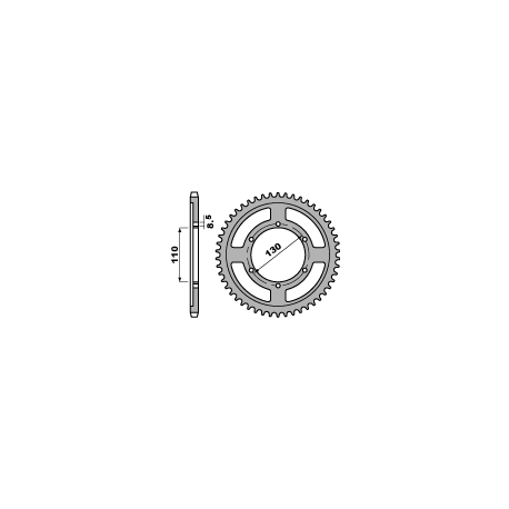 PBR ZĘBATKA TYLNA 4372 46 C45 YAMAHA TZR 125 R 94-96 (ŁAŃC. 428) (JTR1870.46)