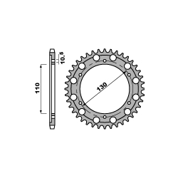 PBR ZĘBATKA TYLNA 4440 48 C45 YAMAHA R6 03-05 (ŁAŃC. 532)