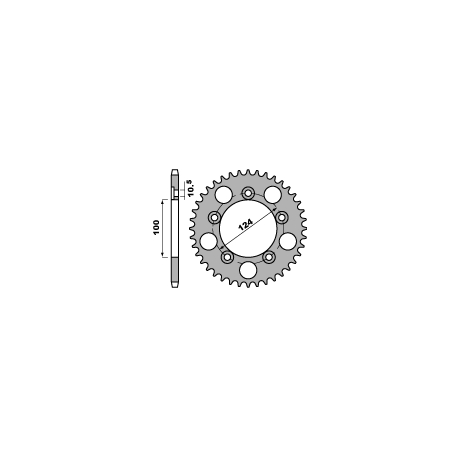 PBR ZĘBATKA TYLNA 4443 36 C45 DUCATI 999 03-06 (ŁAŃC. 525) (JTR744.36)