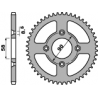 PBR ZĘBATKA TYLNA 4463 37 F HONDA CRF 50 04-16, XR 50 00-07 (ŁAŃC. 420) (JTR1213.37)