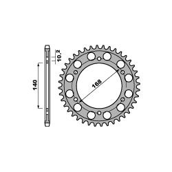 PBR ZĘBATKA TYLNA 46113 42 C45 BMW F 650 GS 10-13, NA ŚRUBĘ 10,5 MM (JTR3.42) (ŁAŃC. 525)