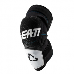 LEATT (2021/2022) NAKOLANNIKI OCHRANIACZE KOLAN 3DF HYBRID KNEE GUARD WHITE/BLACK KOLOR CZARNY/BIAŁY ROZMIAR S/M