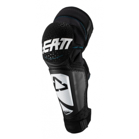 LEATT (2021/2022) NAKOLANNIKI OCHRANIACZE KOLAN 3DF HYBRID EXT KNEE&SHIN GUARD WHITE/BLACK KOLOR BIAŁY/CZARNY ROZMIAR XXL