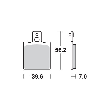 SBS KLOCKI HAMULCOWE KH47 STREET EXCEL/RACING SINTER KOLOR ZŁOTY