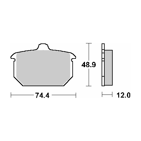 SBS WYPRZEDAŻ KLOCKI HAMULCOWE KH78 STREET CERAMIC KOLOR CZARNY