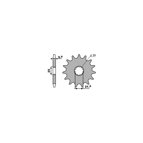 PBR ZĘBATKA PRZEDNIA 565 14 18NC (ŁAŃC. 520)