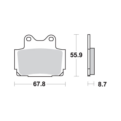 SBS PROMOCJA KLOCKI HAMULCOWE KH104 STREET EXCEL/RACING SINTER KOLOR ZŁOTY