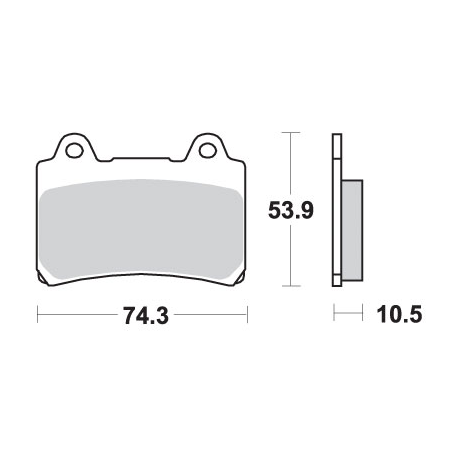 SBS KLOCKI HAMULCOWE KH123 STREET EXCEL/RACING SINTER KOLOR ZŁOTY