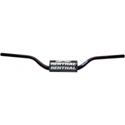 Renthal, řidítka 1,1/8" (28,6mm) MX Fatbar Handlebar BLACK Yamaha YZ/YZF +7, černá barva s chráničem