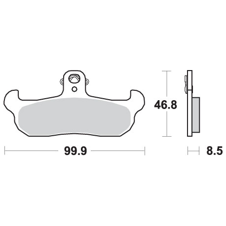 SBS PROMOCJA KLOCKI HAMULCOWE KH134 OFF-ROAD SINTER KOLOR ZŁOTY