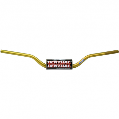 RENTHAL KIEROWNICA 1,1/8 CALA (28,6MM) MX FATBAR RC HIGH GOLD KOLOR ZŁOTY Z GĄBKĄ