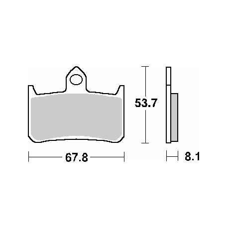 SBS PROMOCJA KLOCKI HAMULCOWE KH187 STREET CERAMIC KOLOR CZARNY