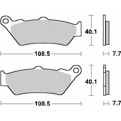 SBS KLOCKI HAMULCOWE KH209 / KH209/2 OFF-ROAD RACING SINTER KOLOR ZŁOTY