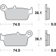 SBS PROMOCJA KLOCKI HAMULCOWE KH131/3 STREET CERAMIC KOLOR CZARNY