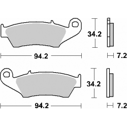 SBS KLOCKI HAMULCOWE KH185 / KH389 OFF-ROAD CARBON