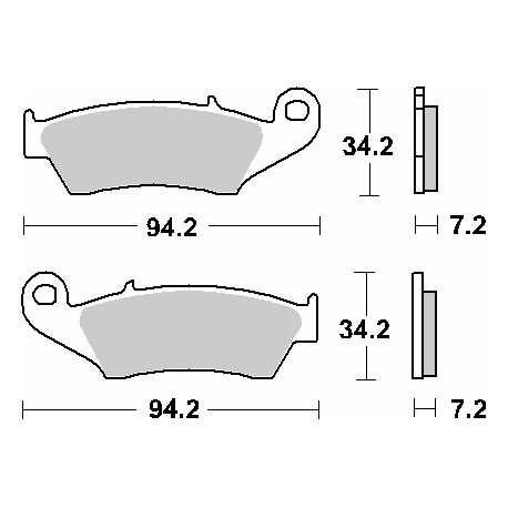 SBS KLOCKI HAMULCOWE KH185 / KH389 OFF-ROAD CARBON