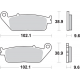 SBS KLOCKI HAMULCOWE KH196 STREET CERAMIC PASUJE DO: HONDA CB 500, CTX 700, NC 750, VT 750, XL 600V, PRZÓD