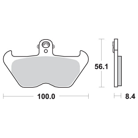 SBS KLOCKI HAMULCOWE KH407 / KH246 STREET EXCEL SINTER KOLOR ZŁOTY PASUJE DO: BMW K1200, R850/1100/1150/1200 PRZÓD